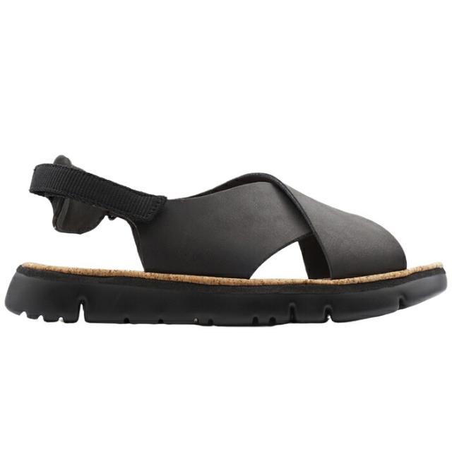 CAMPER(カンペール)の【CAMPER Oruga】 カンペール オルガ Black  ブラック サンダル クロスストラップ フラット EU37(23.5) メンズの靴/シューズ(サンダル)の商品写真