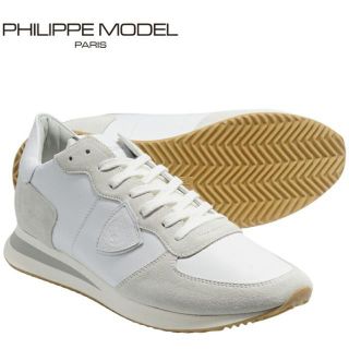 フィリップモデル PHILIPPE MODEL トロぺ エックス TROPEZ X   レザー ホワイト TRPX LOW MAN TZLU 6001 メンズ スニーカー(スニーカー)