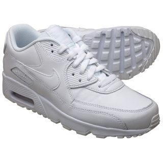 ナイキ(NIKE)のナイキ ガールズ NIKE エアマックス 90 AIR MAX 90 LTR (GS) WHITE / WHITE ホワイト 833412-100 ＵＳＡ直輸入・正規品 ランニングシューズ(スニーカー)