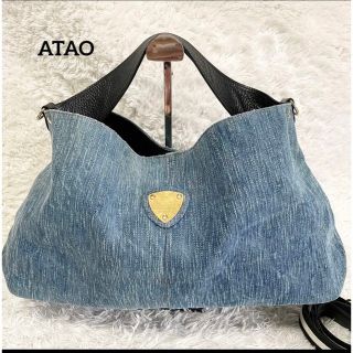 ATAO - アタオ ショルダーバッグ ハンドバッグ 2way エルヴィ デニム