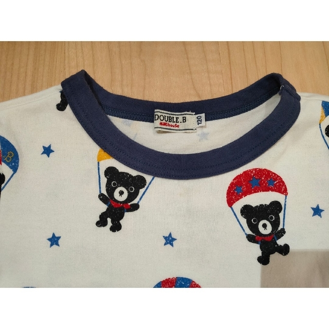 DOUBLE.B(ダブルビー)のダブルビー Tシャツ 白 120サイズ① キッズ/ベビー/マタニティのキッズ服男の子用(90cm~)(Tシャツ/カットソー)の商品写真