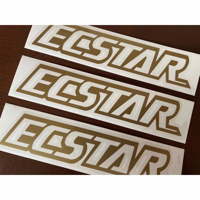 ECSTAR エクスター ステッカー 3枚セット 自動車/バイクのバイク(ステッカー)の商品写真