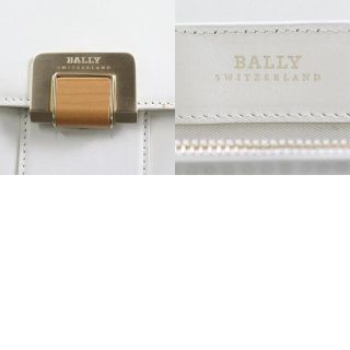 Bally - バリー BALLY ショルダーバッグ レザー オフホワイト ゴールド ...
