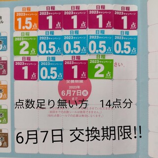 タチキチ(たち吉)の日糧製パン2023年　北海道花絵皿プレゼントキャンペーン　応募シール14点分(食器)