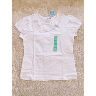 マザウェイズ(motherways)の新品　タグ付き　マザウェイズ　Tシャツ　パフスリーブ　ホワイト　140cm(Tシャツ/カットソー)