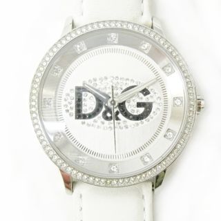 ディーアンドジー(D&G)のドルチェ&ガッバーナ D&G 腕時計 ウォッチ ロゴ ラインストーン 稼働品(腕時計)