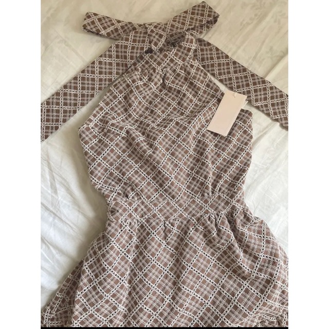 SNIDEL - MISTREASS Eyelet Race Halterneck Dressの通販 by arisa's
