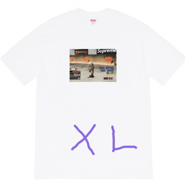 Supreme Thrasher Game Tee ホワイト XL - Tシャツ/カットソー(半袖/袖 ...