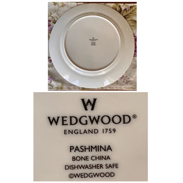 WEDGWOOD(ウェッジウッド)の【未使用美品】ウェッジウッド★パシュミナ★パーティプレート インテリア/住まい/日用品のキッチン/食器(食器)の商品写真