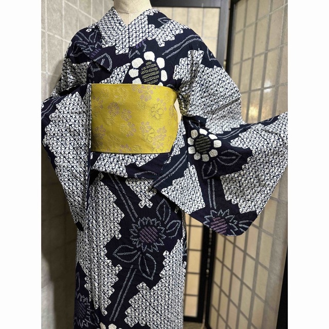 うーたん様専用2点セット!身幅LL❣️浴衣逸品美品有松鳴海絞り浴衣