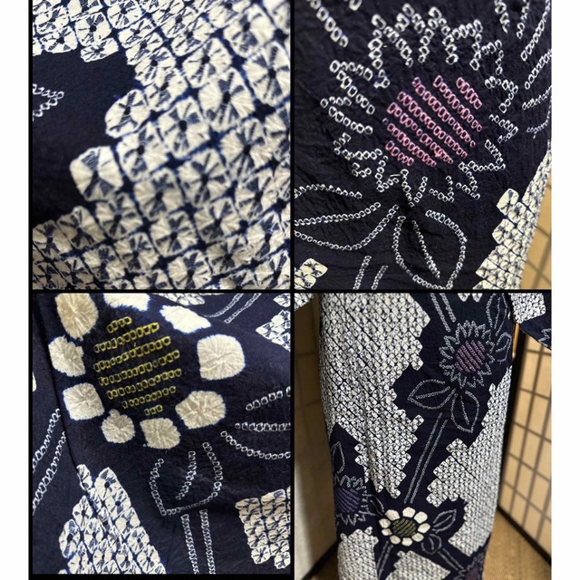 うーたん様専用2点セット!身幅LL❣️浴衣逸品美品有松鳴海絞り浴衣