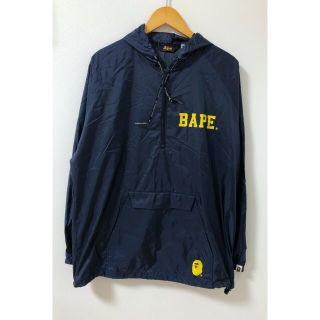 アベイシングエイプ(A BATHING APE)のA BATHING APE（アベイシングエイプ）ナイロン　アラノック　パーカー　プルオーバーパーカー【中古】【007】(パーカー)