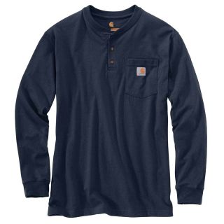 カーハート(carhartt)のカーハート　ヘンリー　ロンT　紺　S　●新品●訳あり Carhartt(Tシャツ/カットソー(七分/長袖))