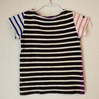 デニムダンガリー ボーダーTシャツ 子供 Tシャツ/カットソー(男の子)の