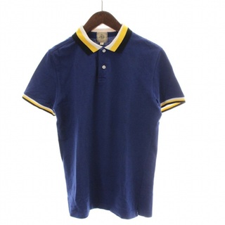 ジェイプレス(J.PRESS)のジェイプレス J.PRESS ポロシャツ シャツ 半袖 スリット L 青 ブルー(ポロシャツ)