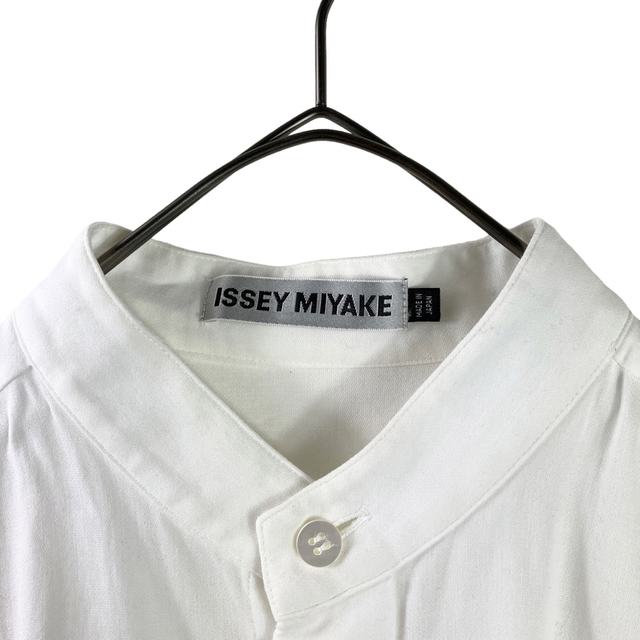 ・ISSEY MIYAKE shirt イッセイミヤケ　シャツ　ノーカラー