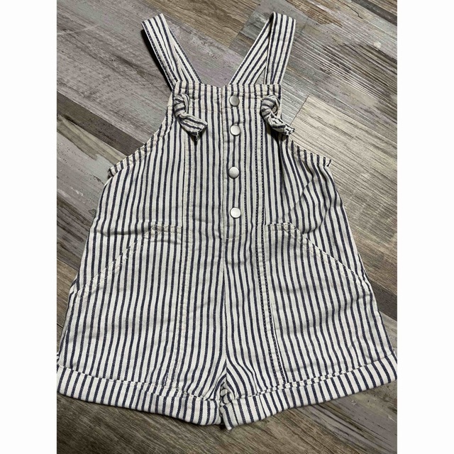 ZARA KIDS(ザラキッズ)のZARA サロペット ストライプ サイズ80 キッズ/ベビー/マタニティのベビー服(~85cm)(パンツ)の商品写真