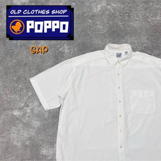 ギャップ(GAP)のオールドギャップGAP☆半袖ホワイトボタンダウンシャツ 90s XXLサイズ相当(シャツ)