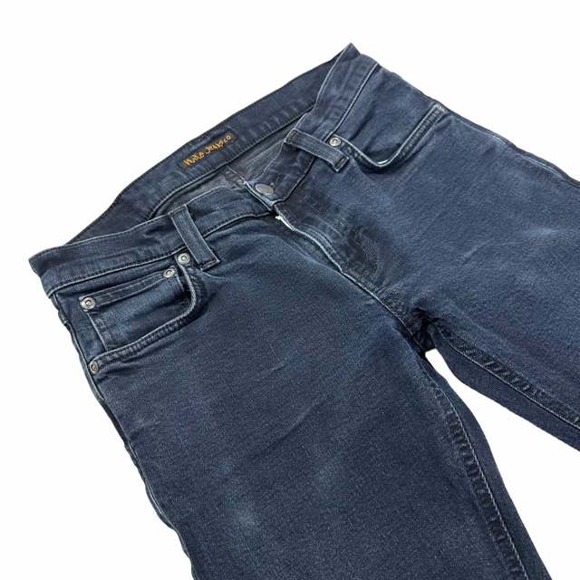 Nudie Jeans(ヌーディジーンズ)のヌーディージーンズ ロングジョン スキニー ストレッチW29 Mサイズ 74cm レディースのパンツ(デニム/ジーンズ)の商品写真