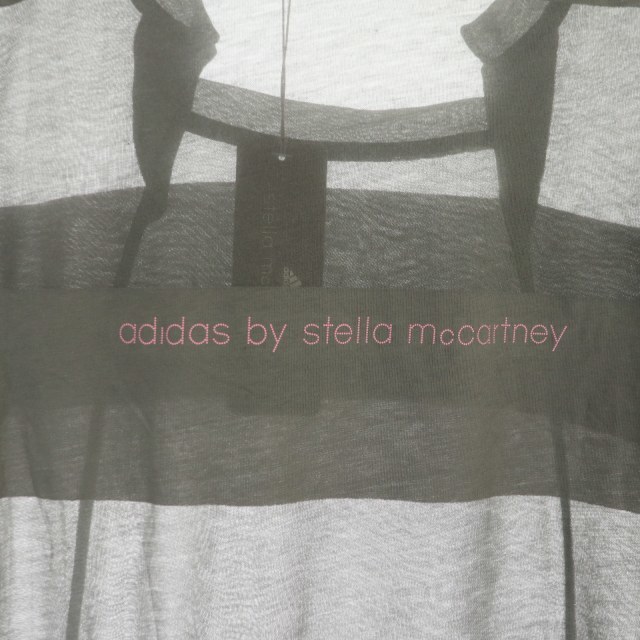 adidas by Stella McCartney(アディダスバイステラマッカートニー)のアディダス バイ ステラマッカートニー 袖カットソー Tシャツ 半袖 M グレー レディースのトップス(カットソー(半袖/袖なし))の商品写真