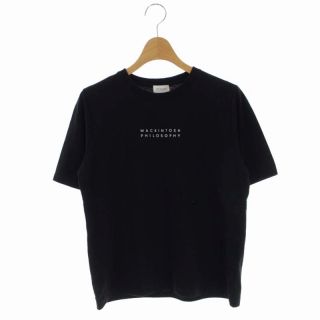 マッキントッシュフィロソフィー(MACKINTOSH PHILOSOPHY)のマッキントッシュフィロソフィー ロゴTシャツ カットソー 半袖 38 黒(Tシャツ(半袖/袖なし))