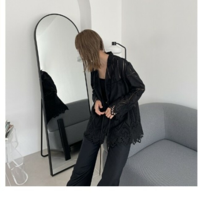 柔らかい Plage 【R'IAM】レース シャツ guitartots.co.uk