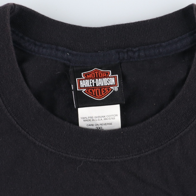 ヘインズ Hanes Harley-Davidson ハーレーダビッドソン 両面プリント ...