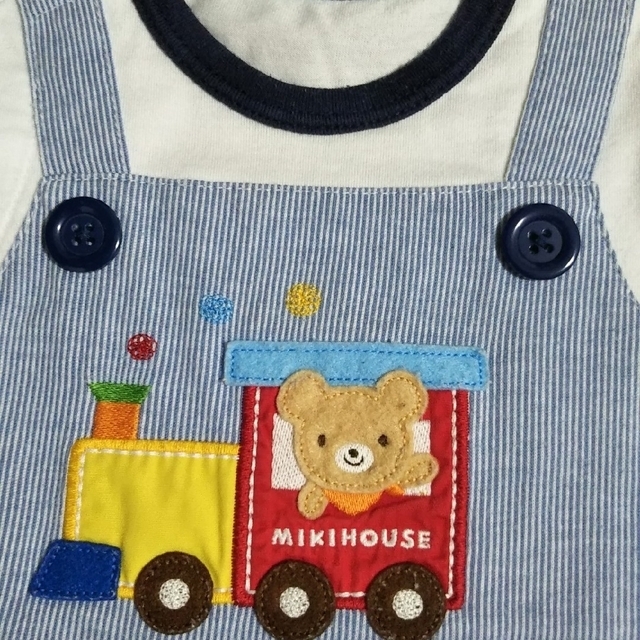 mikihouse(ミキハウス)の※専用※ミキハウスファースト 半袖ロンパース 70サイズ 4着セット キッズ/ベビー/マタニティのベビー服(~85cm)(ロンパース)の商品写真