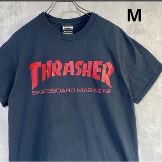 THRASHER - スラッシャー　THRASHER  紺　M  Tシャツ　SKATEBOARD