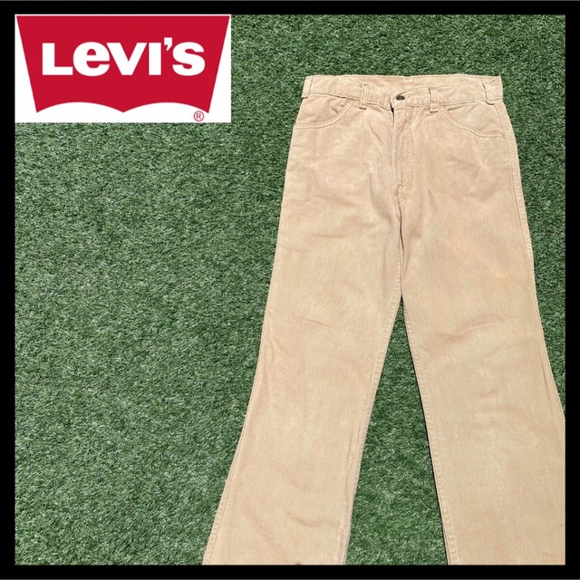 Levi's(リーバイス)のリーバイス  W31 L31 ベージュ フレアパンツ 1970年TALONZIP メンズのパンツ(その他)の商品写真