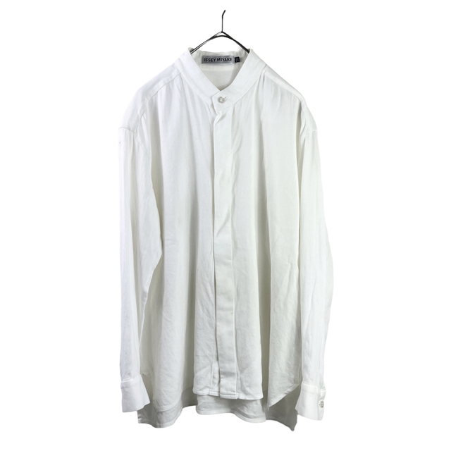 90s ISSEY MIYAKE イッセイミヤケ ノーカラーシャツ バンドカラー