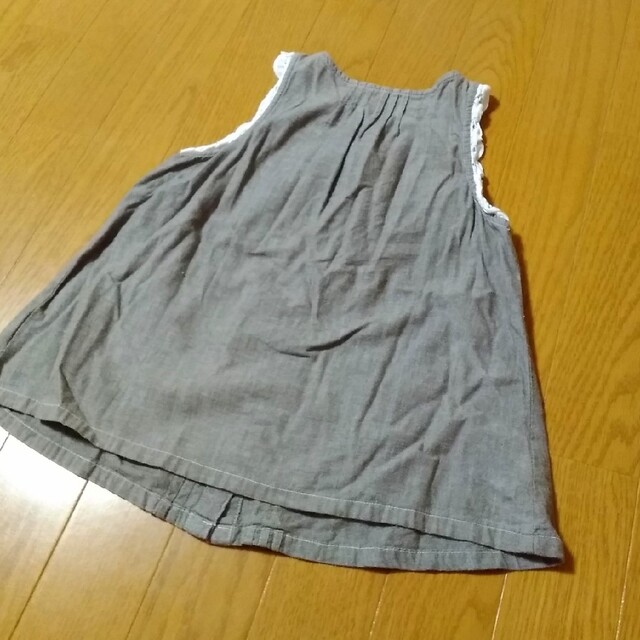 BEBE Noeil(ベベノイユ)の120cm♥BEBE Noeil チュニック ワンピース ノースリーブ レース キッズ/ベビー/マタニティのキッズ服女の子用(90cm~)(ブラウス)の商品写真