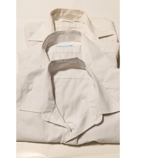 スクール白 男子ワイシャツ 半袖 ３枚 半袖 形態安定 抗菌 防臭(Tシャツ/カットソー(半袖/袖なし))