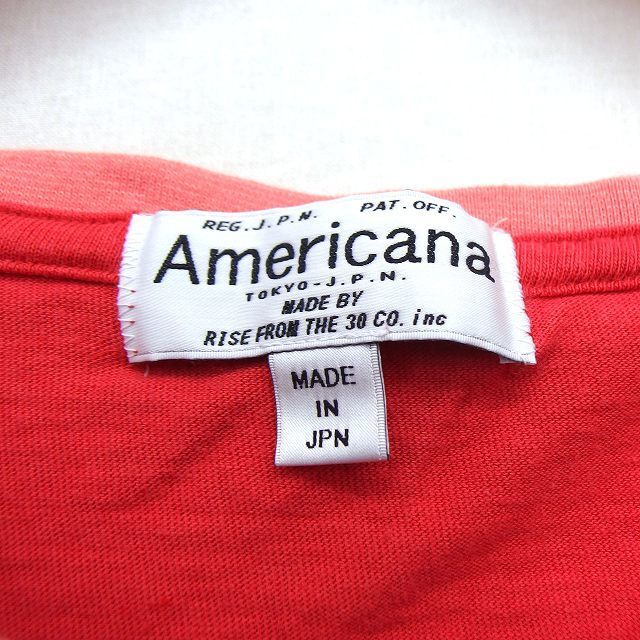 AMERICANA(アメリカーナ)のアメリカーナ AMERICANA Tシャツ カットソー チュニック プリント レディースのトップス(Tシャツ(半袖/袖なし))の商品写真