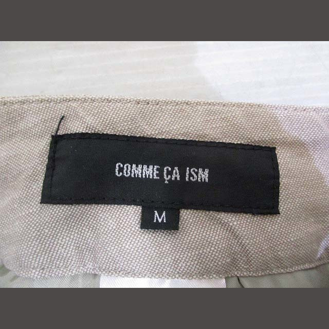 COMME CA ISM(コムサイズム)のコムサイズム COMME CA ISM ハーフ ショート パンツ 麻混 M  レディースのパンツ(ショートパンツ)の商品写真