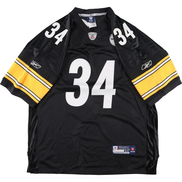 Reebok(リーボック)のデッドストック DEADSTOCK リーボック Reebok NFL PITTSBURGH STEELERS ピッツバーグスティーラーズ ゲームシャツ フットボールシャツ メンズXL /eaa336884 メンズのトップス(Tシャツ/カットソー(半袖/袖なし))の商品写真