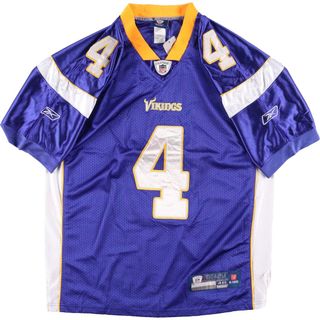 リーボック(Reebok)のデッドストック DEADSTOCK リーボック Reebok NFL MINNESOTA VIKINGS ミネソタバイキングス ゲームシャツ フットボールシャツ メンズL /eaa336886(Tシャツ/カットソー(半袖/袖なし))