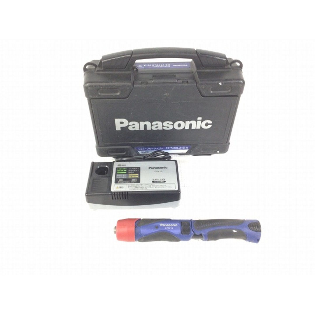 Panasonic(パナソニック)の☆中古品☆Panasonic パナソニック 3.6V 充電スティックドリルドライバー EZ7410 バッテリー1個(1.5Ah) 充電器 ケース付 71995 自動車/バイクのバイク(工具)の商品写真