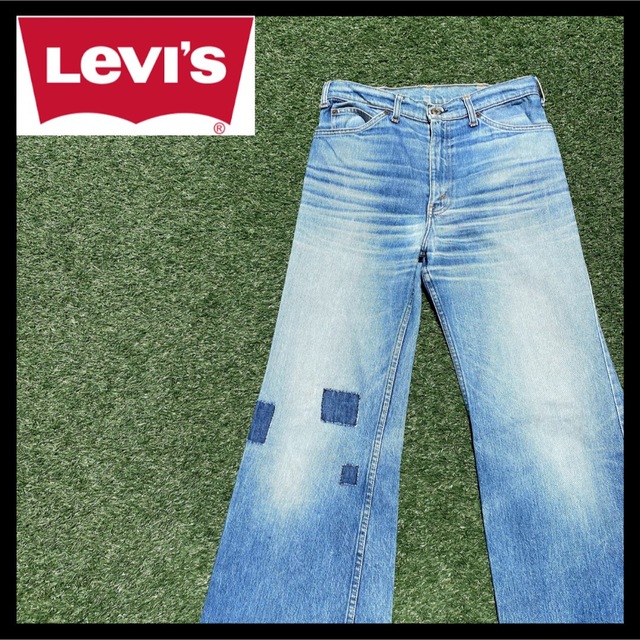 Levi's(リーバイス)のリーバイス 極東 347香港製 ブルーデニムジーンズ フレア リメイク メンズのパンツ(デニム/ジーンズ)の商品写真