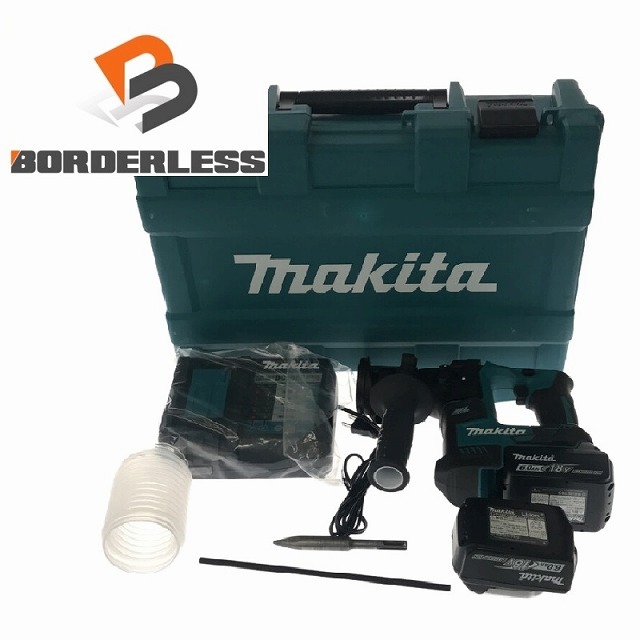 ☆比較的綺麗☆makita マキタ 18V 17mm 充電式ハンマドリル HR171DRGX バッテリー2個(6.0Ah) 充電器 集じんカップ ケース付 71280