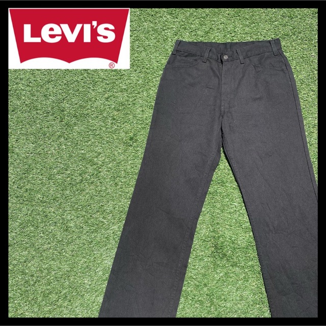 Levi's(リーバイス)のリーバイス スタプレ W32 L34ブラック ノンデニム イタリア1998年 メンズのパンツ(その他)の商品写真