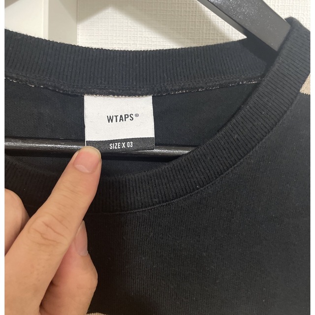 W)taps(ダブルタップス)のwtaps 人気配色ボーダーロンＴ　Ｌサイズ メンズのトップス(Tシャツ/カットソー(七分/長袖))の商品写真