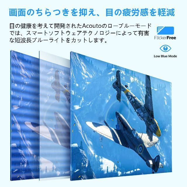 Acouto XC17 モバイルモニー 17.3インチ 疲れ目軽減/青色光源を