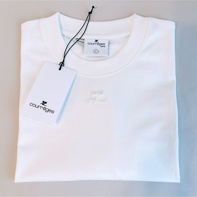 人気 COURREGES クロップド コットン Tシャツ | gdgoenkalapetite.com