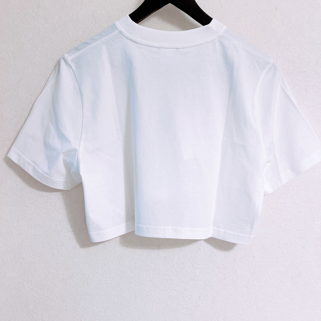 人気 COURREGES クロップド コットン Tシャツ