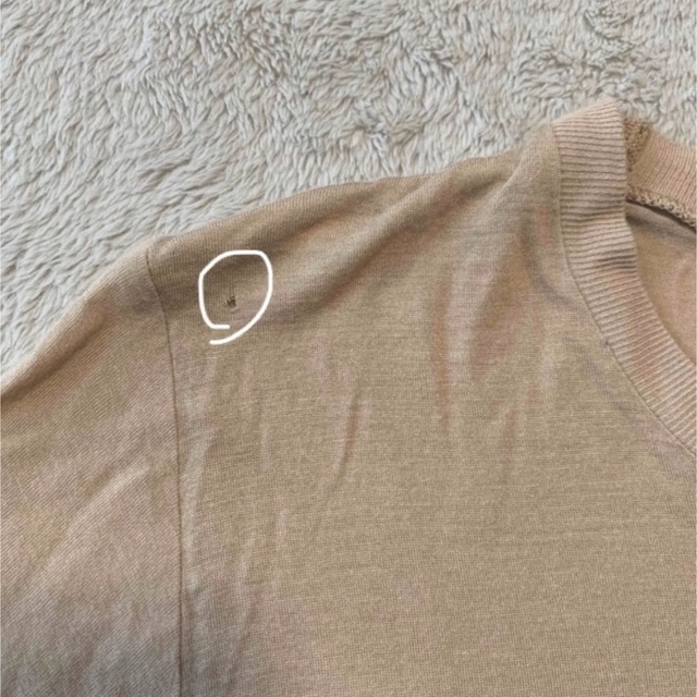 6 (ROKU)(ロク)のベースレンジ　トップス　ピンクベージュ レディースのトップス(Tシャツ(半袖/袖なし))の商品写真