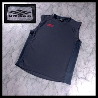 アンブロ(UMBRO)の00s UMBRO ノースリーブ ゲームシャツ メッシュ ベスト グレー L(Tシャツ/カットソー(半袖/袖なし))