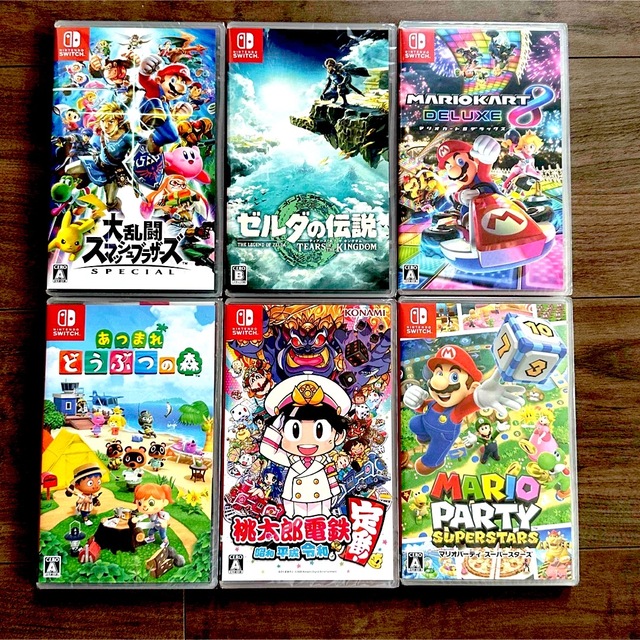 任天堂(ニンテンドウ)のNintendo Switch ソフト6本　新品未開封 エンタメ/ホビーのゲームソフト/ゲーム機本体(家庭用ゲームソフト)の商品写真