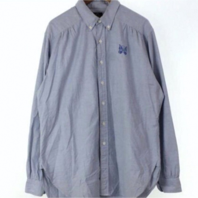 Needles(ニードルス)のニードルス　パピヨン　オックスフォード　ペインターシャツ　ブルー　L メンズのトップス(シャツ)の商品写真