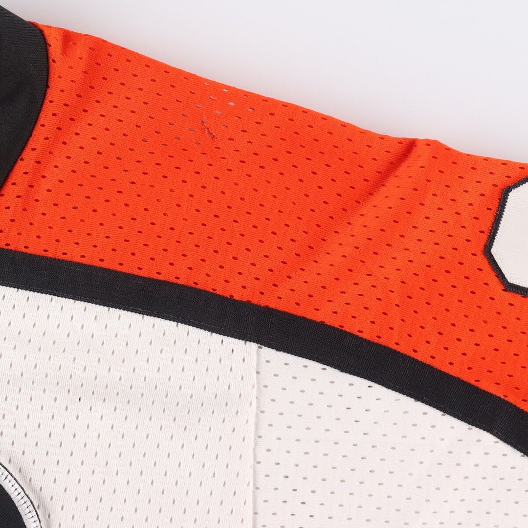 古着 CCM NHL Philadelphia Flyers フィラデルフィア フライヤーズ ナンバリング ゲームシャツ ホッケーシャツ USA製 メンズS /eaa338166 メンズのトップス(Tシャツ/カットソー(半袖/袖なし))の商品写真